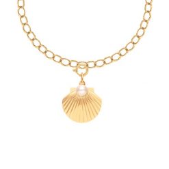 Naszyjnik Łańcuch No.13 z puzderkiem Venus pozłacany. Naszyjniki Lilou, pozłacane. Za 382.00 zł.