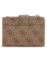 Guess Portfel w kolorze beżowym - 9 x 12 x 1 cm rozmiar: onesize. Brązowe portfele Guess, z aplikacjami, z materiału. Za 204.96 zł.