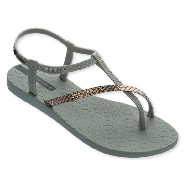 Sandały turystyczne damskie Ipanema Class Wish II. Zielone sandały Ipanema, bez wzorów, z materiału, eleganckie, bez obcasa, bez zapięcia. Za 65.60 zł.
