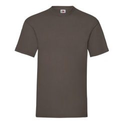 Koszulka Unisex Dla Dorosłych Valueweight. Brązowe bluzki FRUIT OF THE LOOM, xl, bez wzorów, sportowe, bez kołnierzyka, bez ramiączek. Za 35.99 zł.