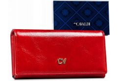 Portfel czerwony 4U Cavaldi [DH] GD20-ML. Czerwone portfele 4U Cavaldi, bez wzorów, ze skóry ekologicznej. Za 49.99 zł.