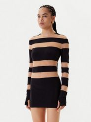 NORMA KAMALI Sukienka codzienna KK3243PMB48239 Czarny Slim Fit. Czarne sukienki Norma Kamali, na co dzień, l, bez wzorów, z syntetyku, bez kołnierzyka, bez ramiączek, proste. Za 1,239.00 zł.