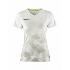 Koszulka treningowa damska Craft Premier Fade. Białe bluzki Craft, bez wzorów, sportowe, bez kołnierzyka, bez ramiączek. Za 246.00 zł.