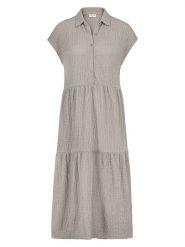 Sublevel Sukienka w kolorze beżowym rozmiar: S. Brązowe sukienki Sublevel, na co dzień, s, bez wzorów, bez kołnierzyka, bez ramiączek, maxi, proste. Za 69.99 zł.