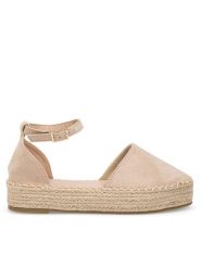 DeeZee Espadryle WSS990-215 Beżowy. Brązowe espadryle DeeZee, bez wzorów, z materiału, bez obcasa, bez zapięcia. Za 99.99 zł.