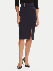 Rinascimento Spódnica ołówkowa CFC0126167003 Granatowy Slim Fit. Niebieskie spódnice Rinascimento, xl, bez wzorów, z syntetyku, ołówkowe. Za 379.99 zł.