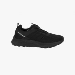 Sneakersy do biegania damskie Swedemount Denver Running Shoe. Czarne obuwie sportowe SWEDEMOUNT, bez zapięcia, do biegania. Za 329.99 zł.