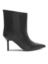 Gino Rossi Botki IRINA-110518 Czarny. Czarne botki Gino Rossi, bez wzorów, ze skóry, bez obcasa, na szpilce, bez zapięcia. Za 399.99 zł.