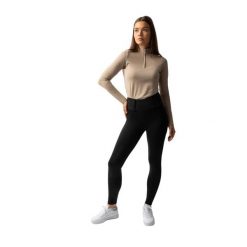Damskie legginsy jeździeckie z pełną przyczepnością Horze Anya. Zielone legginsy HORZE, bez wzorów, z elastanu, z podwyższonym stanem. Za 237.00 zł.