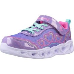 Buty SKECHERS 303736LCS HEART LIGHTS Fioletowy. Fioletowe trekkingi Skechers, z syntetyku, na fitness i siłownię. Za 209.99 zł.