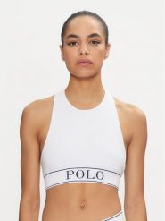 Polo Ralph Lauren Biustonosz top 4P3007 Biały. Białe biustonosze Polo Ralph Lauren, xl, bez wzorów, z syntetyku, bez kołnierzyka, bez ramiączek. Za 189.99 zł.