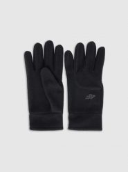 4F Rękawiczki polarowe Touch Screen uniseks - czarne S. Czarne rękawiczki 4f, bez wzorów, z polaru. Za 69.99 zł.
