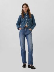GAP Dżinsy - Straight fit - w kolorze niebieskim rozmiar: W33. Niebieskie jeansy GAP, bez wzorów, z podwyższonym stanem. Za 159.95 zł.