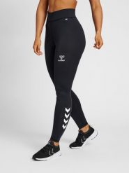 Legginsy damskie Hummel Sport hmlCORE XK. Czarne legginsy sportowe Hummel, xs, bez wzorów, z dżerseju, z standardowym stanem, na fitness i siłownię. Za 136.00 zł.