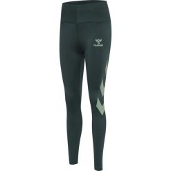 Legginsy damskie Hummel Paris. Zielone legginsy Hummel, bez wzorów. Za 196.50 zł.