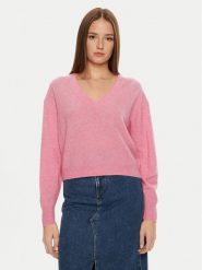 American Vintage Sweter Raxow RAX18AH24 Różowy Loose Fit. Czerwone swetry American Vintage, s, bez wzorów, z wełny, bez ramiączek. Za 349.99 zł.