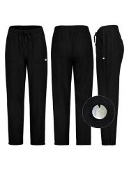 Eight2Nine Spodnie w kolorze czarnym rozmiar: S. Czarne spodnie materiałowe Eight2Nine, na co dzień, s, bez wzorów, z materiału, z podwyższonym stanem. Za 86.99 zł.