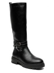 Sixth Sens Kozaki w kolorze czarnym rozmiar: 37. Czarne kozaki Sixth Sens, na zimę, z materiału, bez obcasa, bez zapięcia. Za 155.49 zł.