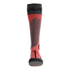 Skarpety narciarskie damskie UYN Ski One Merino. Czerwone skarpety Uyn, bez wzorów. Za 129.99 zł.