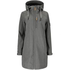 Wodoodporna parka dla kobiet Whistler Thora. Czarne parki Whistler, bez kaptura. W wyprzedaży za 408.50 zł.