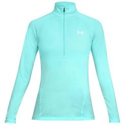 Bluza funkcyjna w kolorze cyjanowym. Niebieskie bluzy Under Armour, xs, bez wzorów, z materiału, bez kaptura. W wyprzedaży za 119.95 zł.