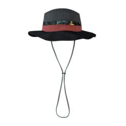 Kapelusz BUFF EXPLORE BOONEY HAT OKISA. Czarne kapelusze Buff, bez wzorów, z nylonu. Za 157.40 zł.