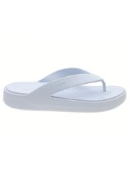 Crocs Japonki "Getaway" w kolorze białym rozmiar: 37/38. Białe klapki Crocs, bez wzorów, z otwartym noskiem, bez obcasa. Za 123.45 zł.