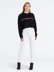 Levi´s Dżinsy - Skinny fit - w kolorze białym rozmiar: W25/L28. Białe jeansy l, z aplikacjami, z podwyższonym stanem. Za 171.28 zł.