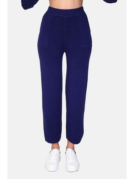 William de Faye Spodnie w kolorze granatowym rozmiar: 42. Niebieskie spodnie materiałowe William de Faye, bez wzorów, z materiału, z standardowym stanem. Za 151.45 zł.