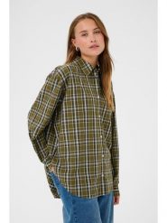 Kaffe Koszula w kolorze khaki rozmiar: 36. Brązowe koszule Kaffe, bez wzorów, bez kołnierzyka, bez ramiączek. Za 152.99 zł.