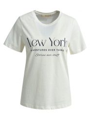 Smith & Soul Koszulka w kolorze kremowym rozmiar: M. Brązowe bluzki Smith & Soul, m, bez wzorów, z bawełny, bez kołnierzyka, bez ramiączek. Za 78.99 zł.