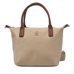 Torebka Tommy Hilfiger. Brązowe torebki klasyczne TOMMY HILFIGER, bez wzorów, bez dodatków. Za 309.99 zł.
