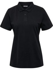 Damska elastyczna koszulka polo Hummel Red. Czarne koszulki polo Hummel, na wiosnę, l, bez wzorów, z bawełny, bez kołnierzyka, bez ramiączek. Za 176.50 zł.