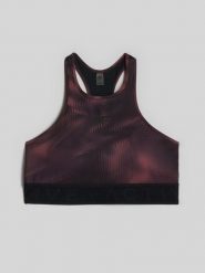 4F Biustonosz treningowy z niskim wsparciem damski - brązowy XS. Brązowe bielizna sportowa 4f, l, bez wzorów, ze skóry. Za 129.99 zł.