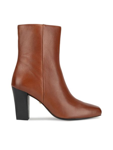 Gino Rossi Botki HAGA-116068 Brązowy. Brązowe botki Gino Rossi, bez wzorów, ze skóry, bez obcasa, na słupku, bez zapięcia. Za 379.99 zł.