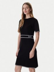JOOP! Sukienka dzianinowa Kirla 10018002 Czarny Regular Fit. Czarne sukienki Joop!, bez wzorów, z dzianiny, bez kołnierzyka, bez ramiączek. Za 1,149.00 zł.