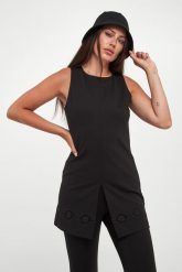 Tunika damska TWINSET. Tuniki Twinset Milano, bez wzorów, bez kołnierzyka, bez ramiączek. Za 869.00 zł.