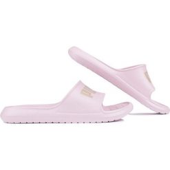 Klapki sportowe Puma Divecat v2. Czerwone klapki Puma, bez wzorów, bez obcasa. Za 89.99 zł.
