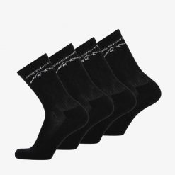 Skarpety sportowe Swedemount Sport Socks 4-Pack szybkoschnące. Czarne obuwie sportowe SWEDEMOUNT, z tkaniny, bez zapięcia, na fitness i siłownię. Za 59.99 zł.