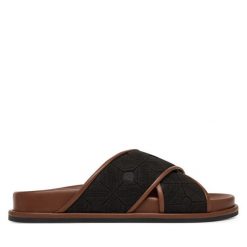Klapki Max Mara Beachwear. Czarne klapki Max Mara Beachwear, bez wzorów, bez obcasa. Za 974.99 zł.