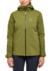 Haglöfs Kurtka funkcyjna "Aria Proof" w kolorze khaki rozmiar: XS. Brązowe kurtki sportowe Haglöfs, xs, bez wzorów, z materiału, bez kaptura, outdoorowe. Za 289.88 zł.
