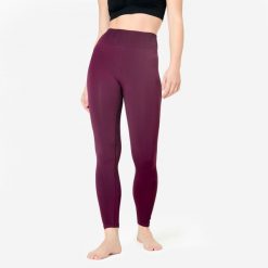 Legginsy do jogi damskie Kimjaly. Fioletowe legginsy KIMJALY, s, bez wzorów, z dzianiny, na jogę i pilates. Za 119.99 zł.