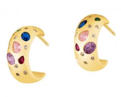 Kolczyki z mosiądzu pozłacane z cyrkoniami. Kolczyki Artelioni, z cyrkonią, pozłacane. Za 179.00 zł.