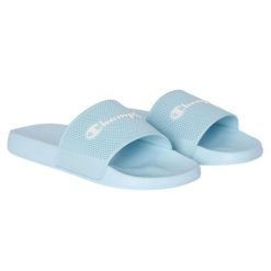 Klapki Damskie DTN21. Niebieskie klapki Champion, bez wzorów, bez obcasa. Za 121.99 zł.