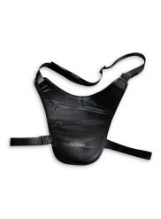 Saszetka Tatonka Skin Chest Holster. Czarne torby na ramię Tatonka, bez wzorów, z nylonu, bez dodatków. Za 89.09 zł.