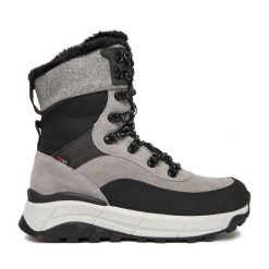 Sneakersy Rieker. Szare botki Rieker, bez wzorów, bez obcasa, na płaskiej podeszwie, bez zapięcia. Za 589.99 zł.