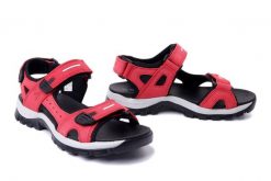 ARTIKER RELAKS 54C1297 czerwony, sandały damskie. Czerwone sandały Artiker Relaks, bez wzorów, ze skóry, bez obcasa, bez zapięcia. Za 184.90 zł.