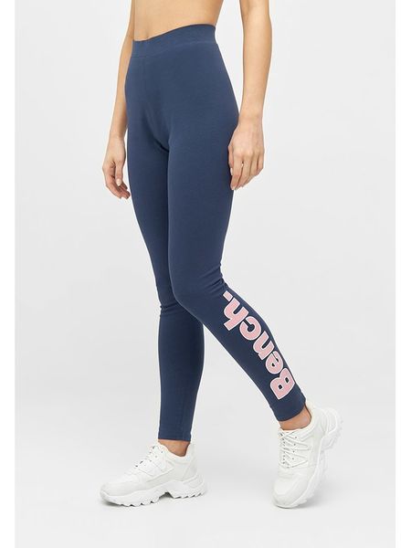 Bench Legginsy "Elira" w kolorze granatowym rozmiar: 38. Niebieskie legginsy Bench, bez wzorów, z podwyższonym stanem. Za 91.99 zł.