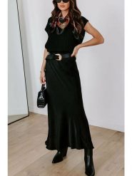 Milan Kiss Spódnica w kolorze czarnym rozmiar: XL. Czarne spódnice Milan Kiss, xl, bez wzorów, maxi. Za 202.95 zł.