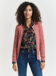 Gant Kardigan Kobiety Bawełna różowy, S. Czerwone kardigany GANT, s, bez wzorów, z bawełny. Za 749.95 zł.